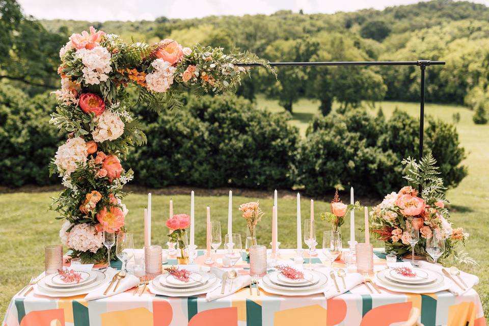 Whimsical bridal party