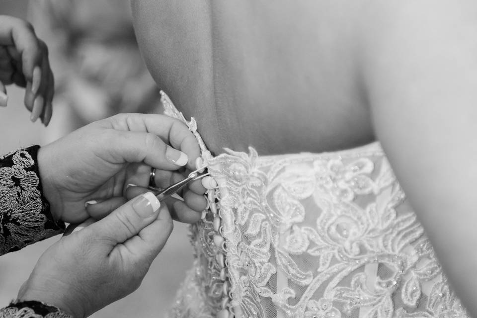 Bride Getting Ready