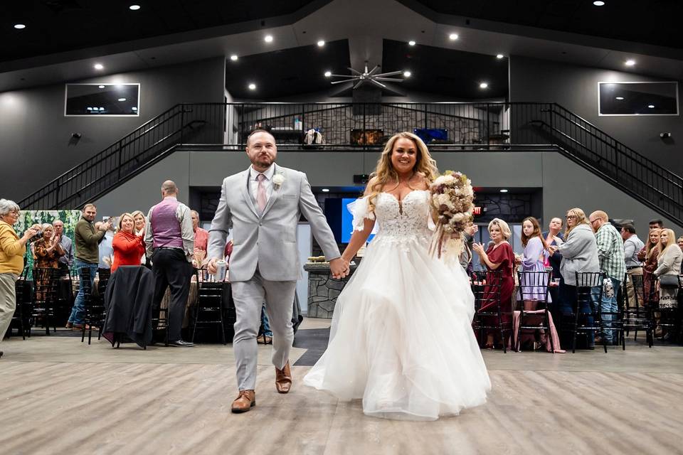 Partying on the dance floor