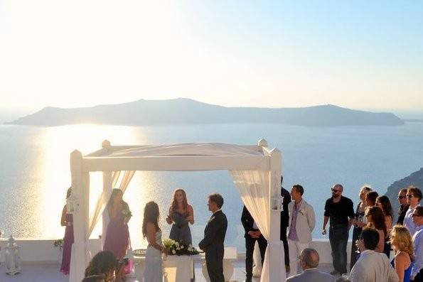 Wedding in Santorini Greece