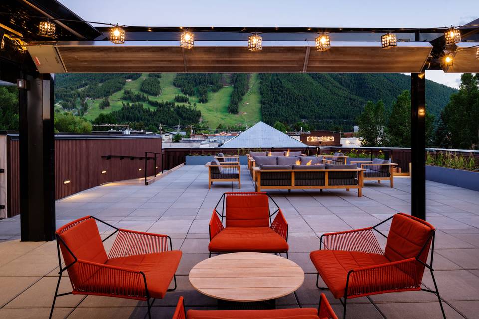 Rooftop seating