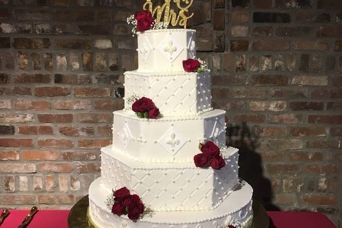 Hexagon Wedding Cake