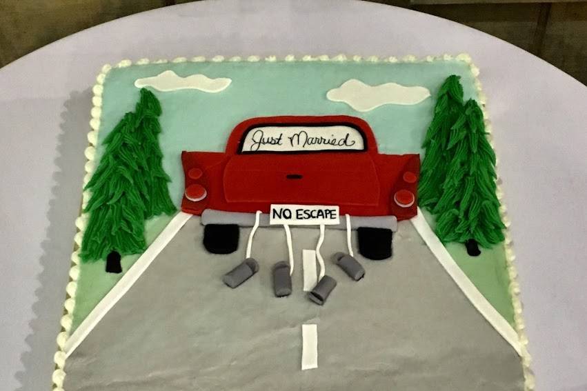 No Escape Grooms Cake