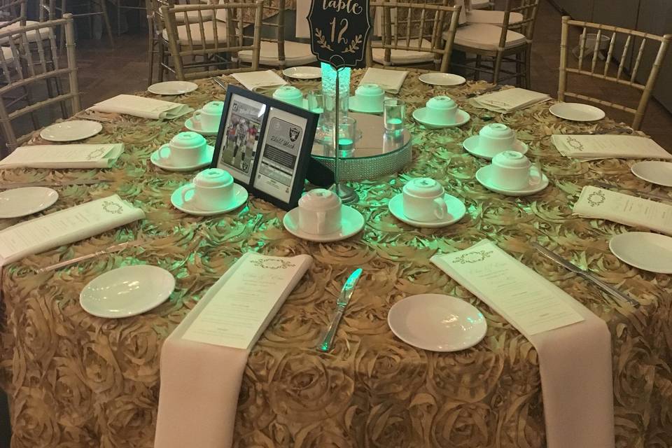 Elaborate table setup