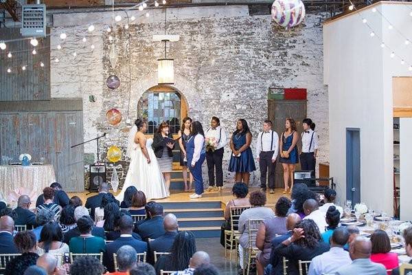 An eclectic location enhanced the vibe of this joyous ceremony