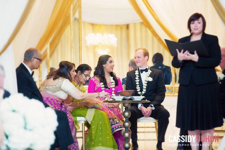 A ceremony with the traditional Indian havan