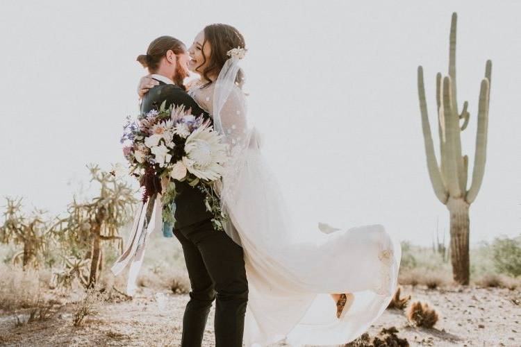 Creative couple portrait