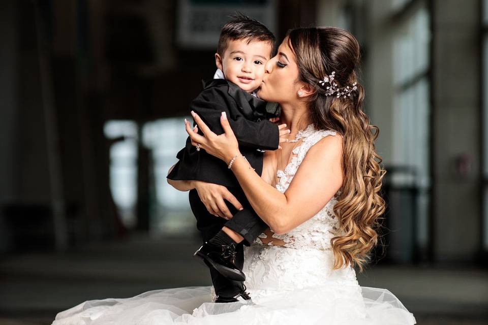 Bride and her son!