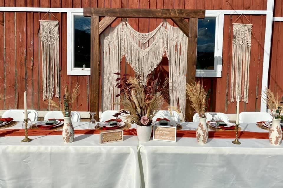 Bridal Party Table