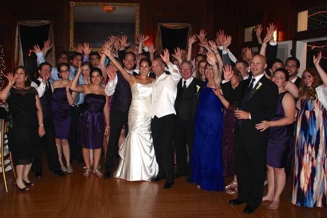 The couple and their guests