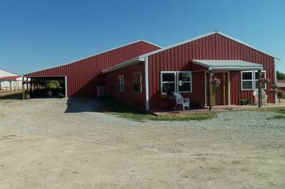 Exterior view of the barn