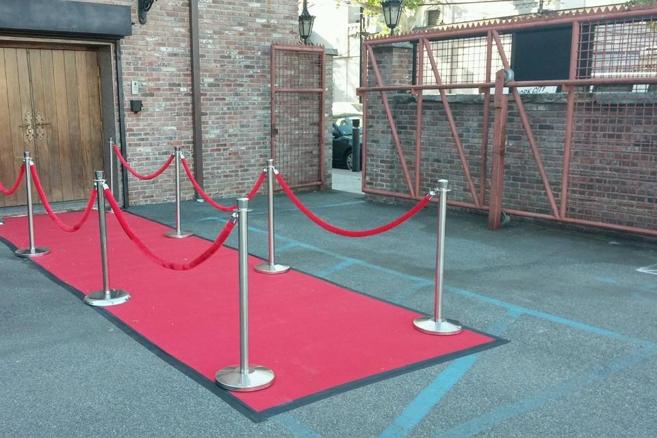 Red Carpet / Velvet Ropes with Stanchion