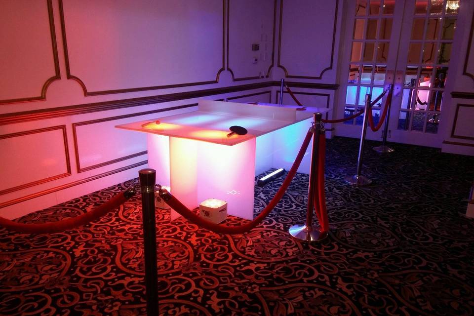 Velvet Rope with StanchionsLight-up Ping Pong Table