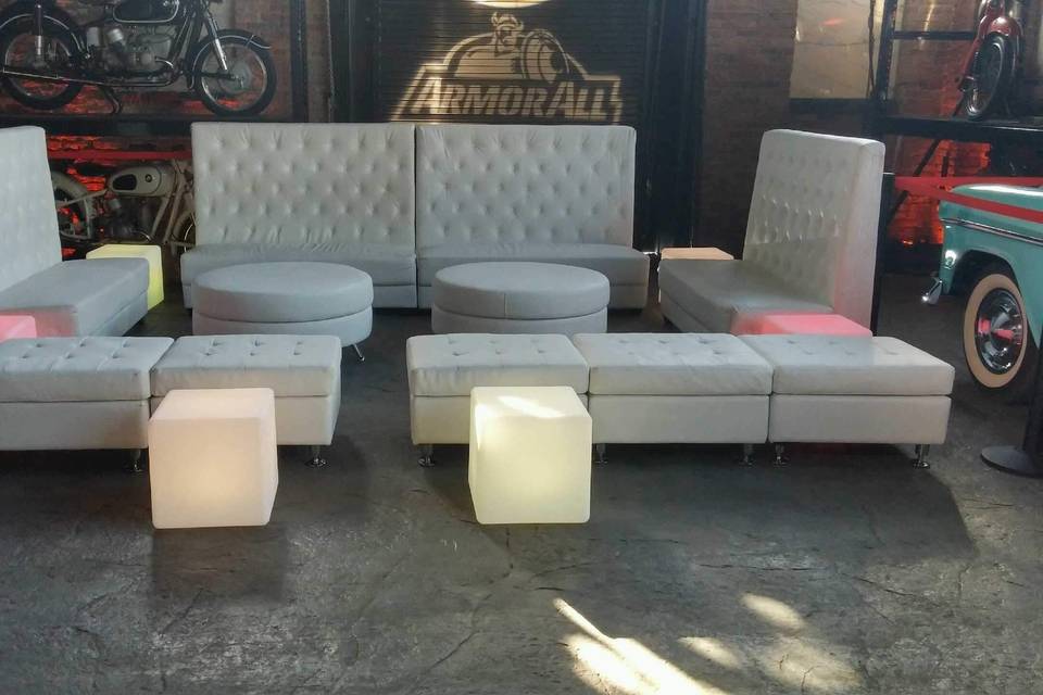 Lounge FurnitureLED light-up cubes