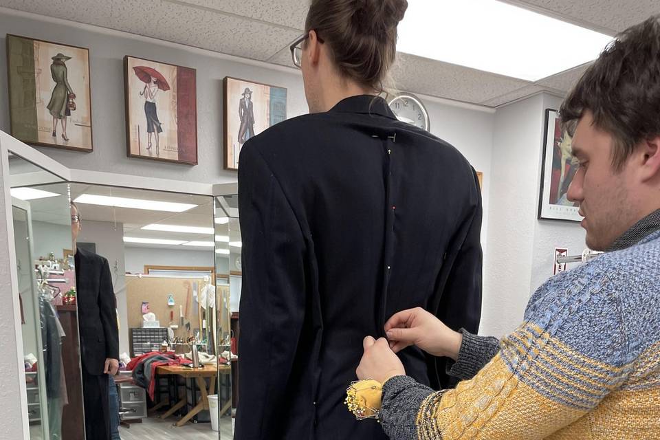 Suit jacket alterations