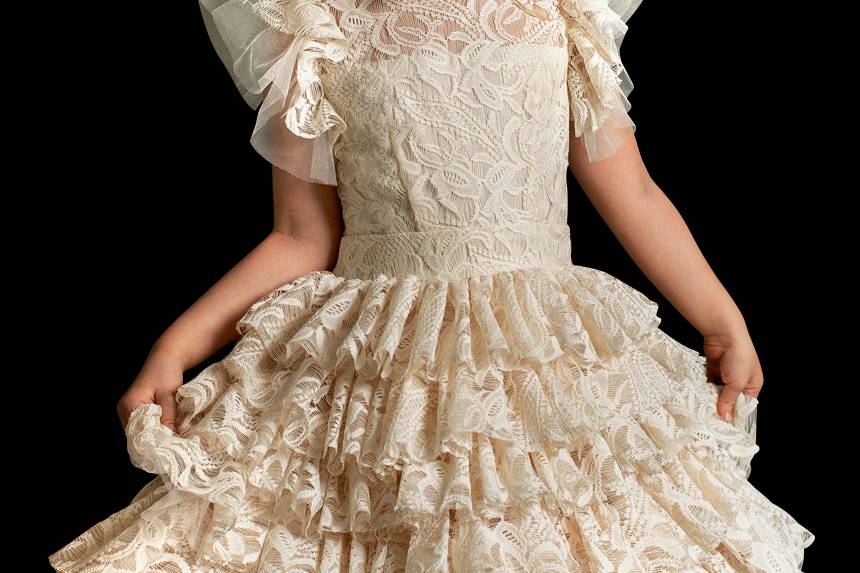 Vintage flower girl gowns