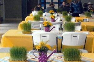 Our Fellowship Hall can accommodate over 100 people with tables and chairs, which are also available for rental.