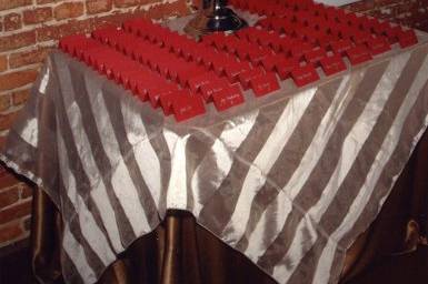 Guestcard table.