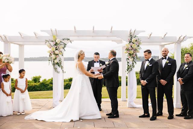 Outdoor wedding ceremony