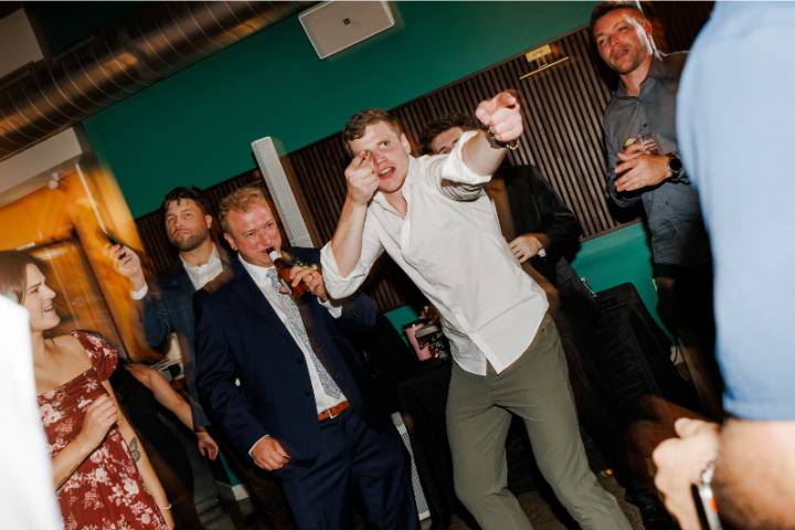 Groom's buddies