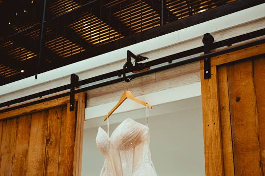 Bridal dress detail