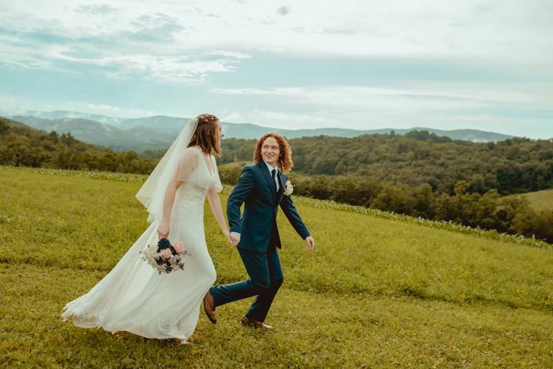 Couple runs together