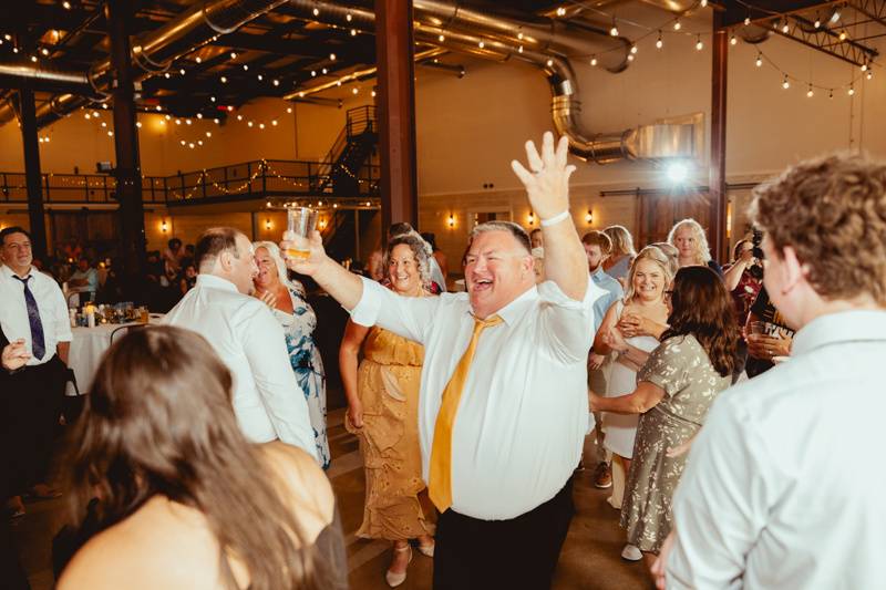 Lively reception party