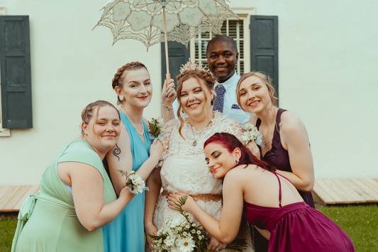 Bridal party garden theme