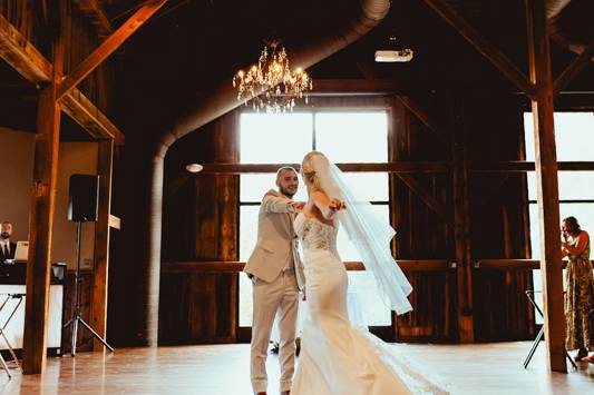 First dance at reception