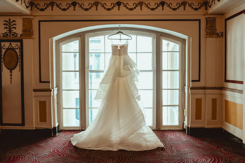 Bride's Dress Detail