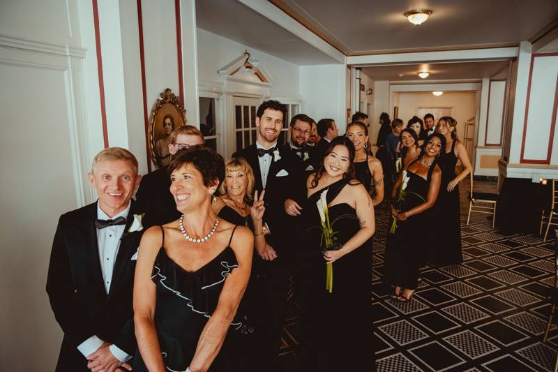 Bridal Party Lineup Ceremony