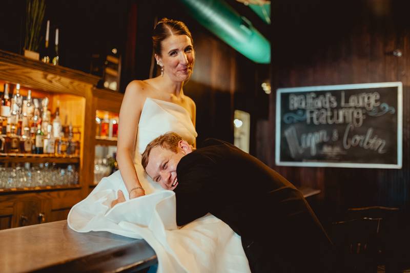 End of night fun couples photo