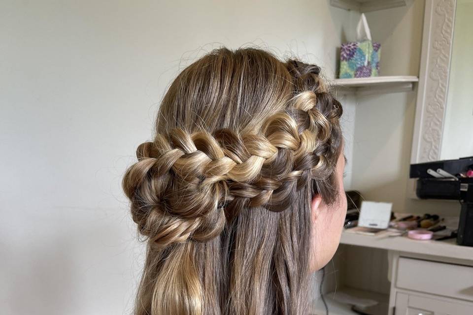 Braided Half Up