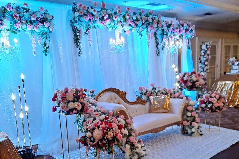 A grand wedding decor