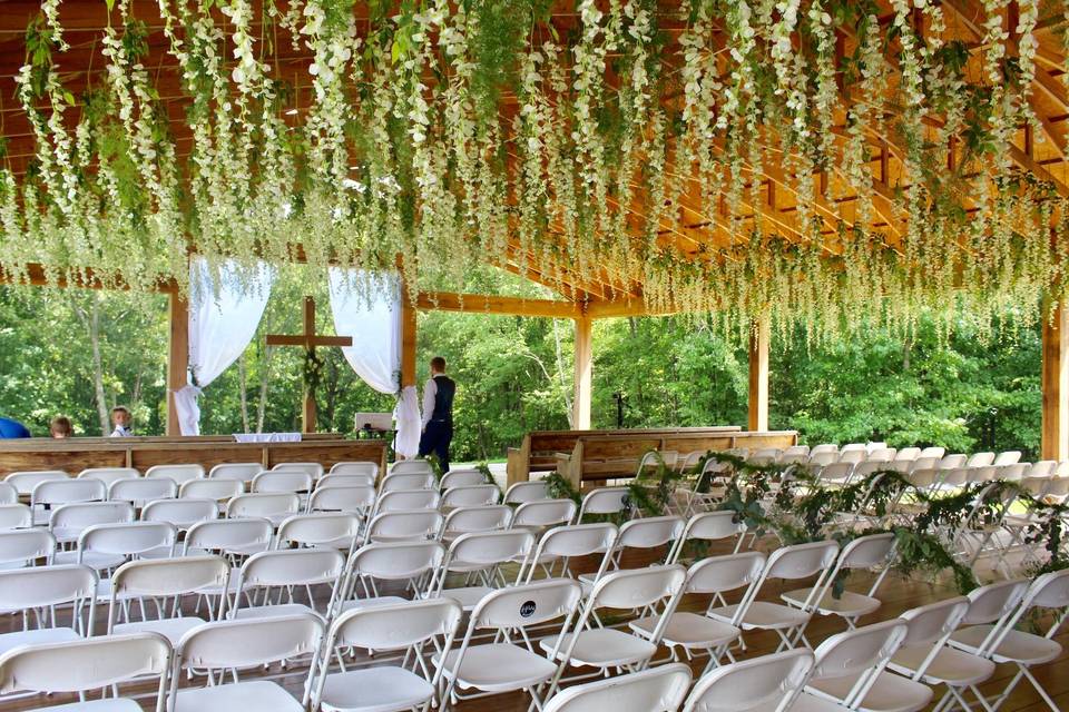 Hanging wisteria