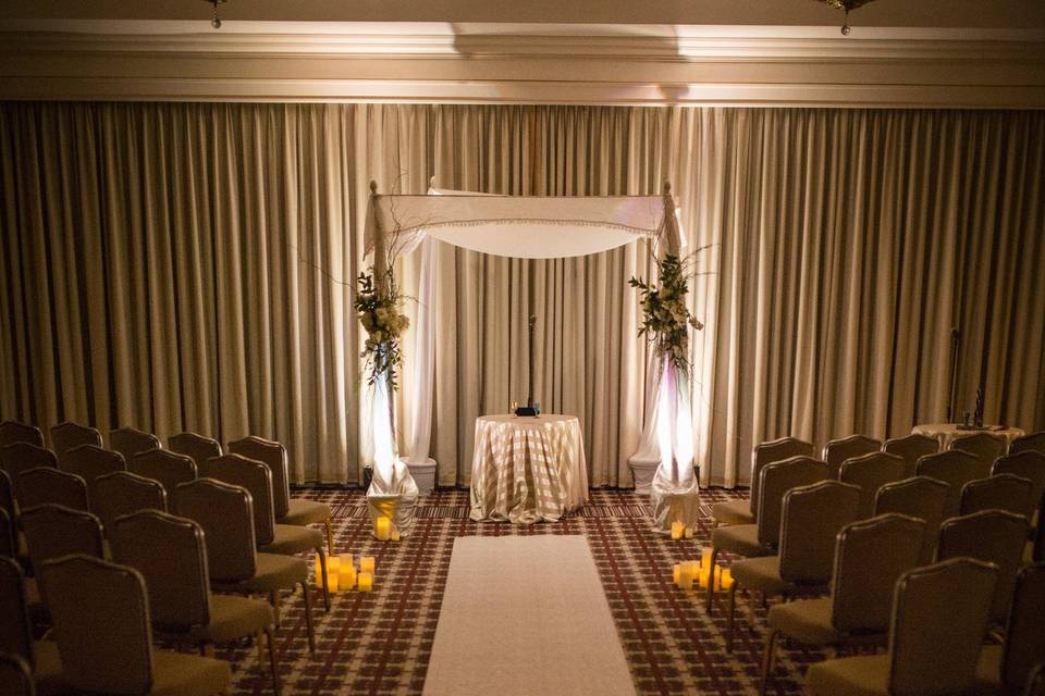 Wedding ceremony area