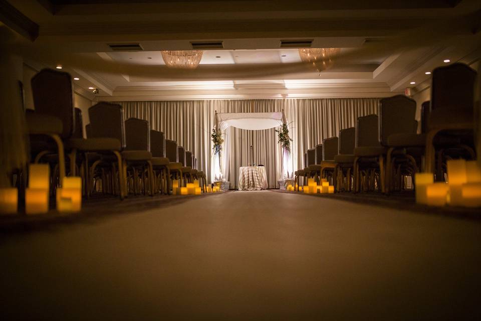 Wedding ceremony area