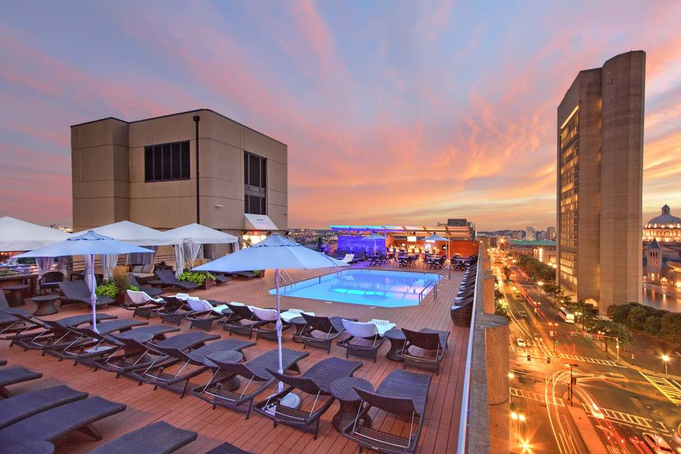 Rooftop Pool evening