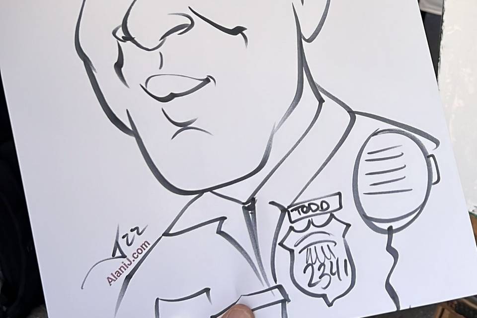 Police caricature