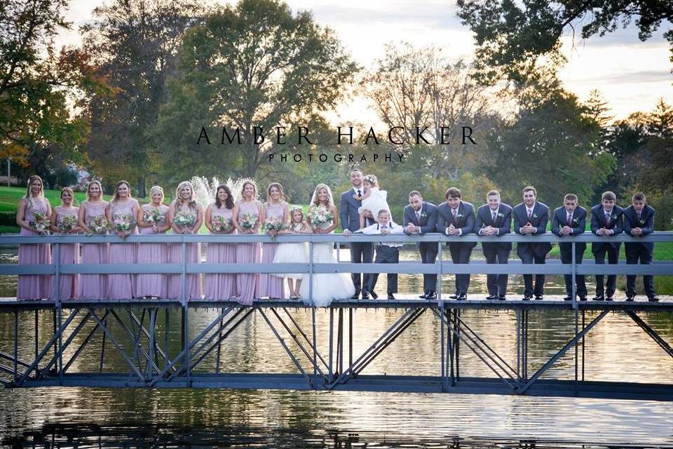 Couple with guests