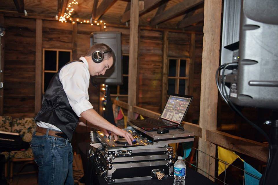 DJ mixing table