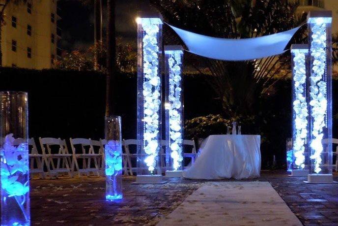 Wedding ceremony area