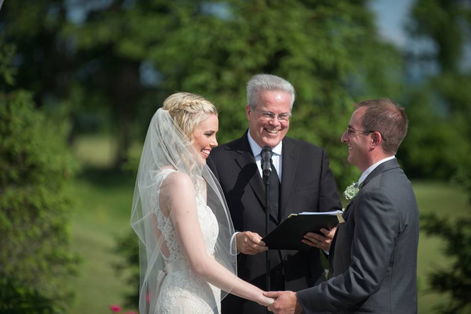 Officiant of the wedding ceremony