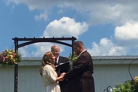 Wedding ceremony officiant