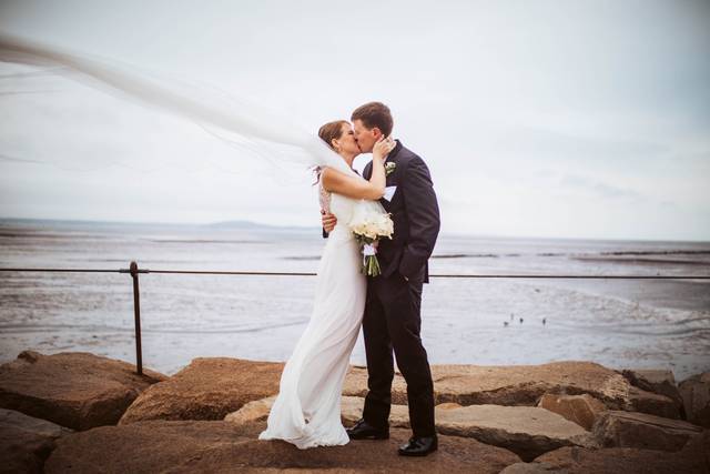 A windswept veil