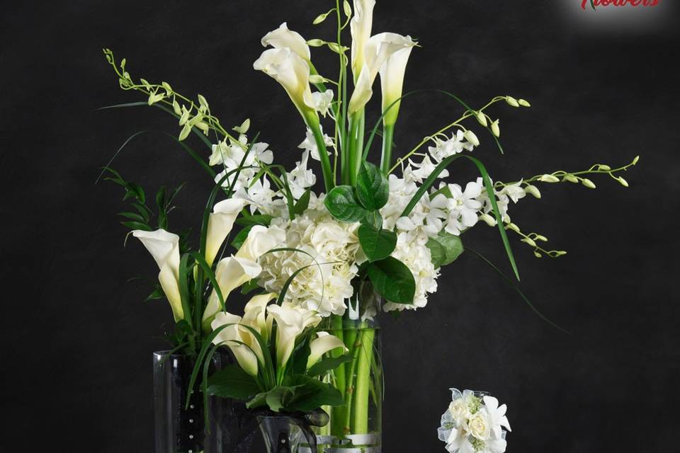 Calla Lily Bouquet to Tabletop
