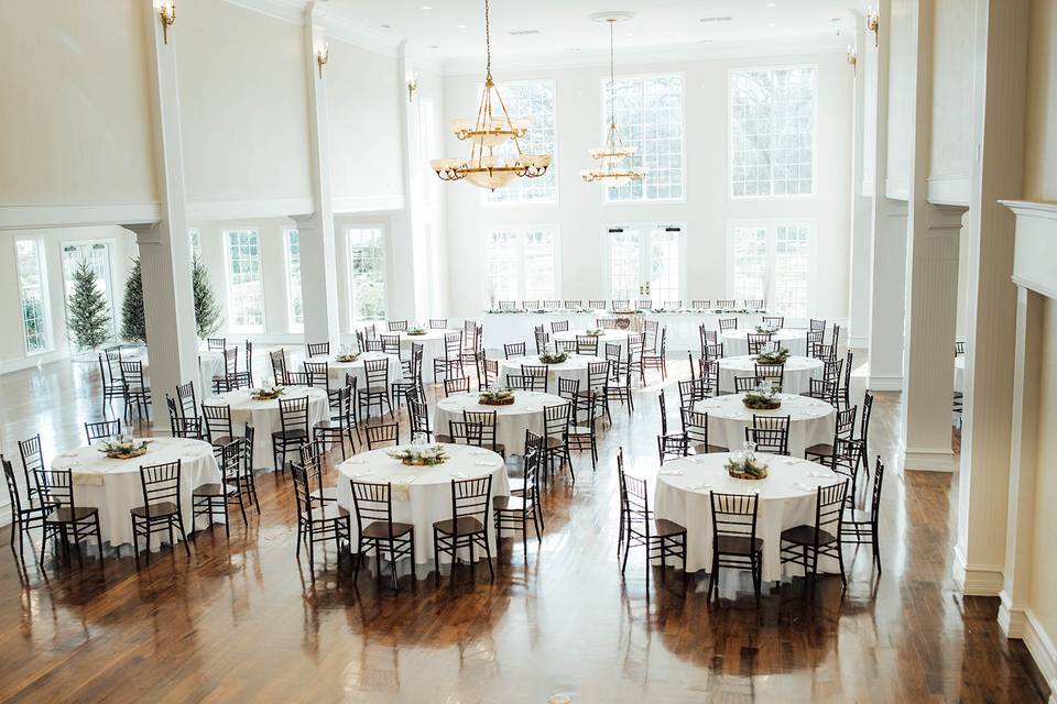 Indoor reception room