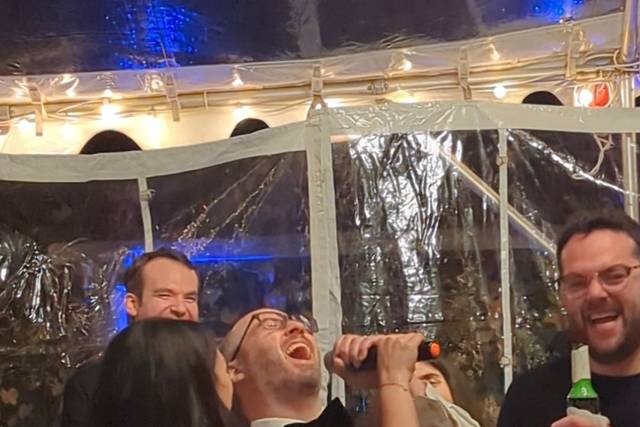 Groom singing