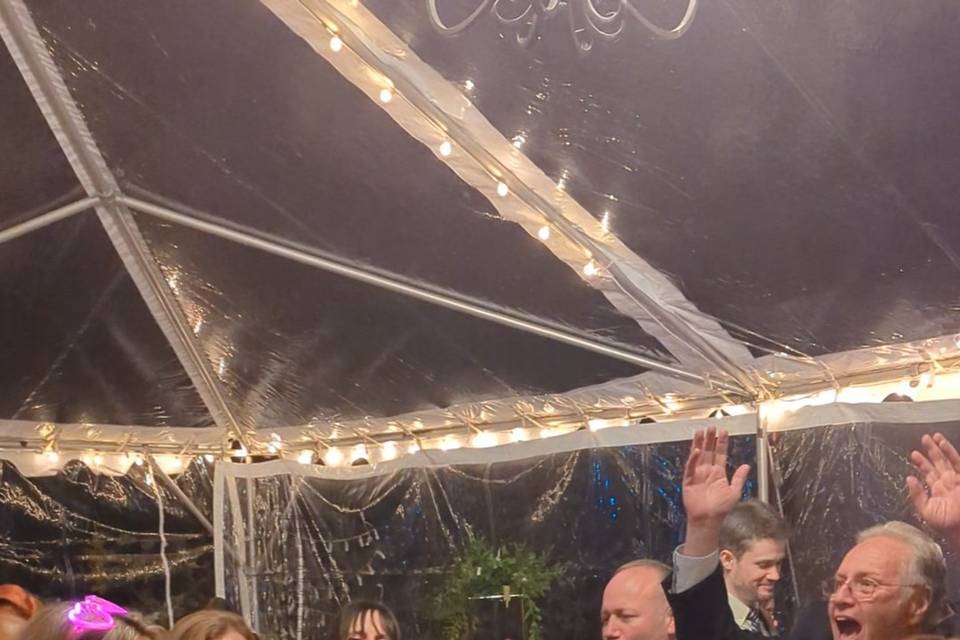 Guests dancing