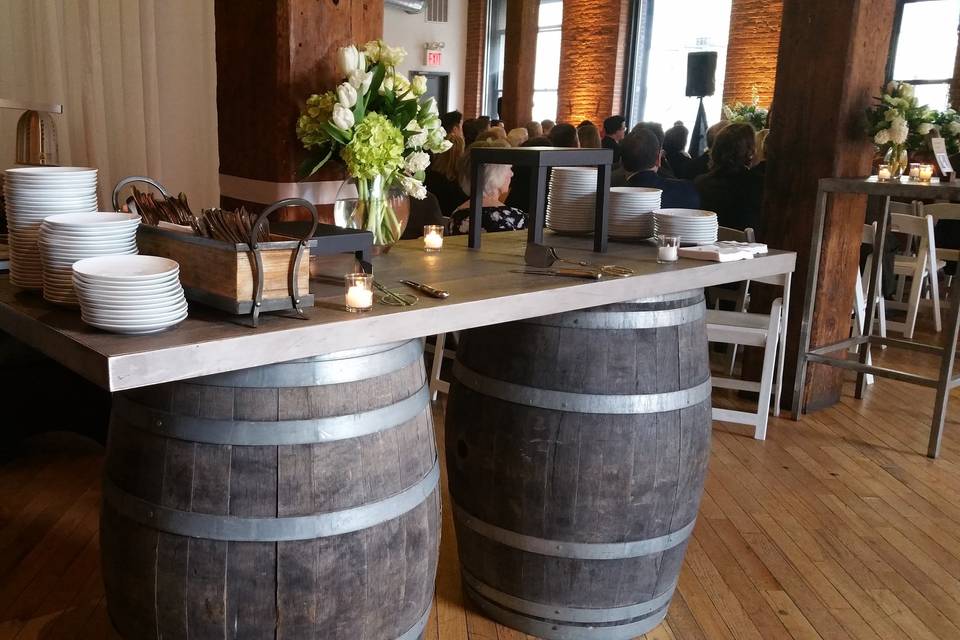 Buffet setup